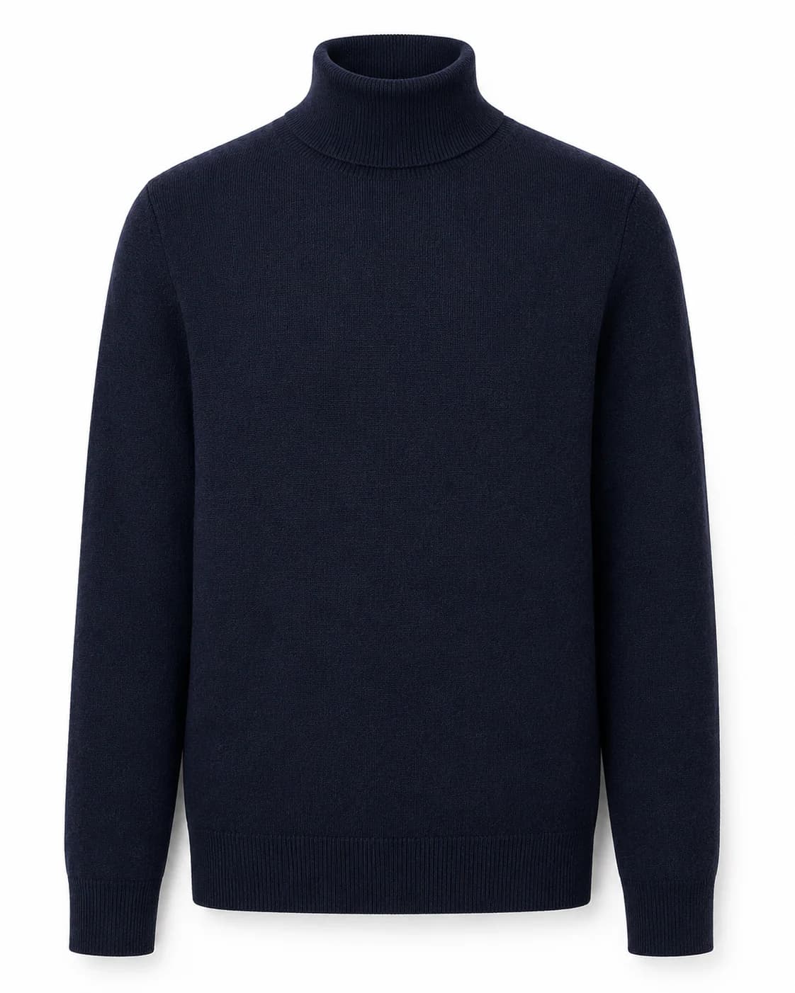 Navy Roll-Neck