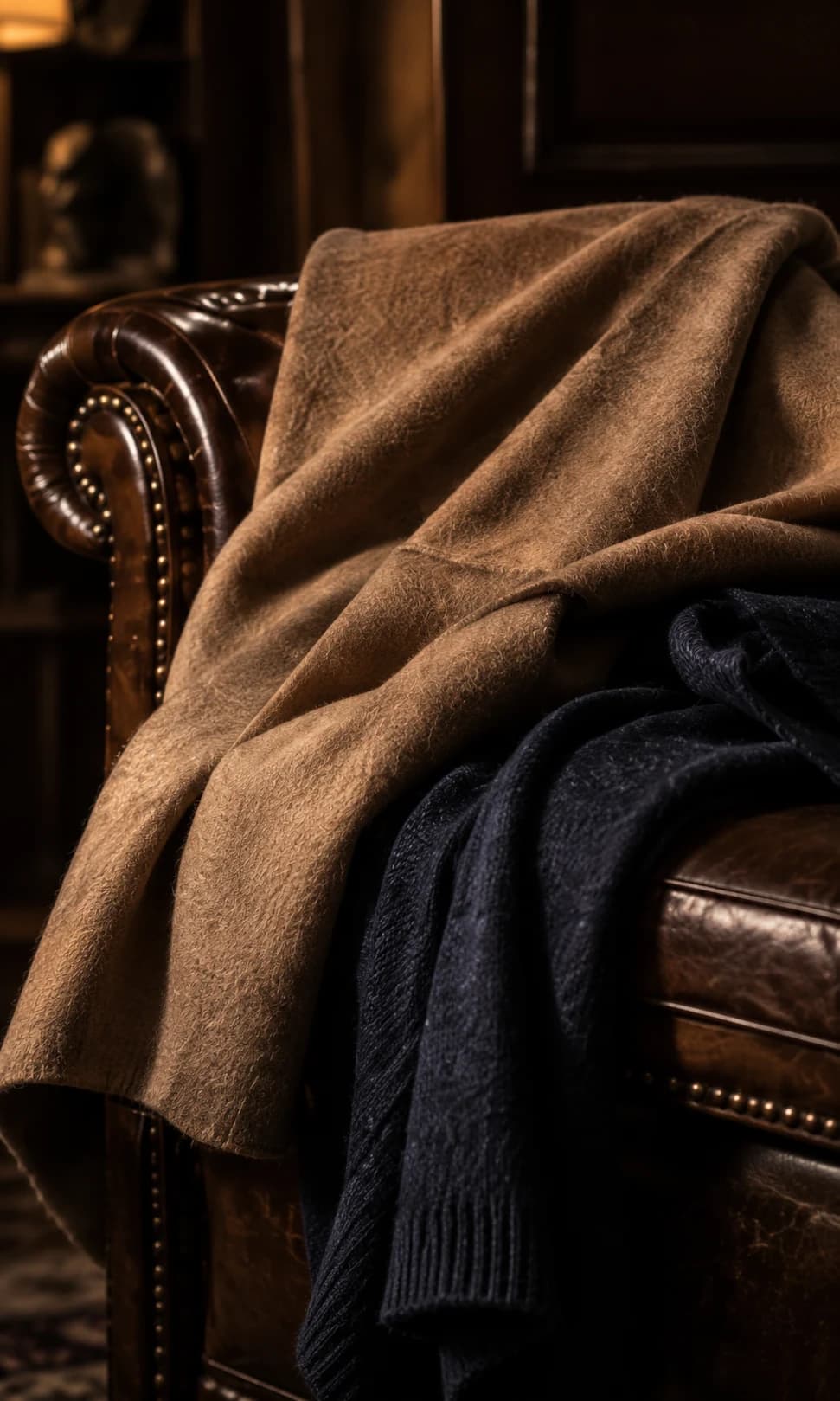 Navy Roll-Neck