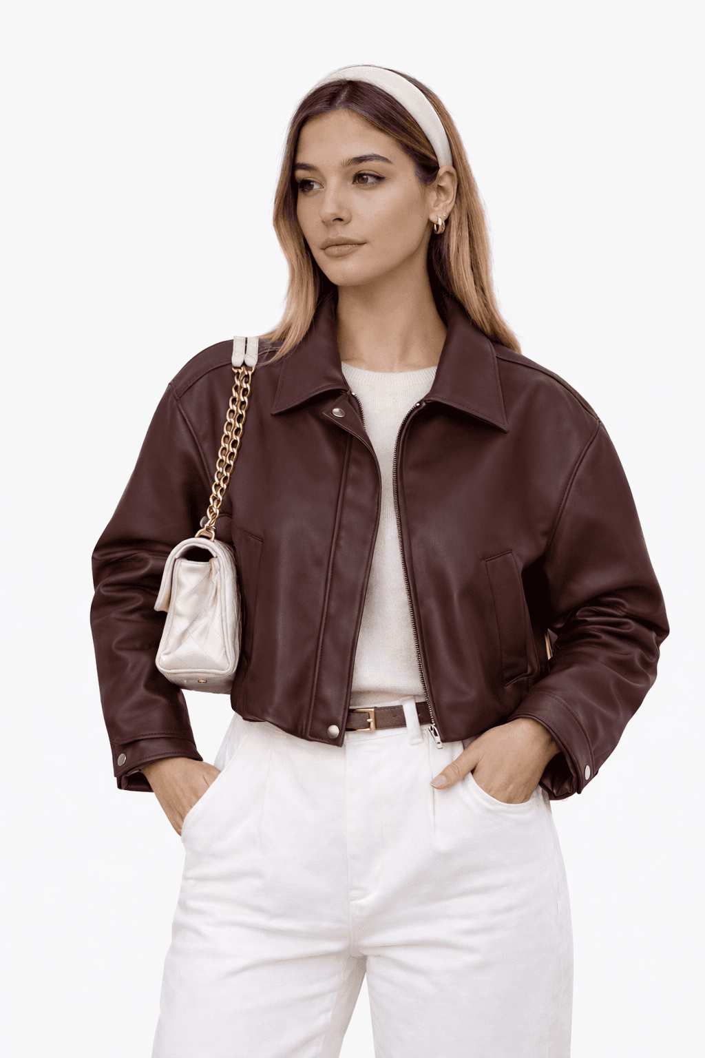 Structured Eco-Leather Jacket — image 3