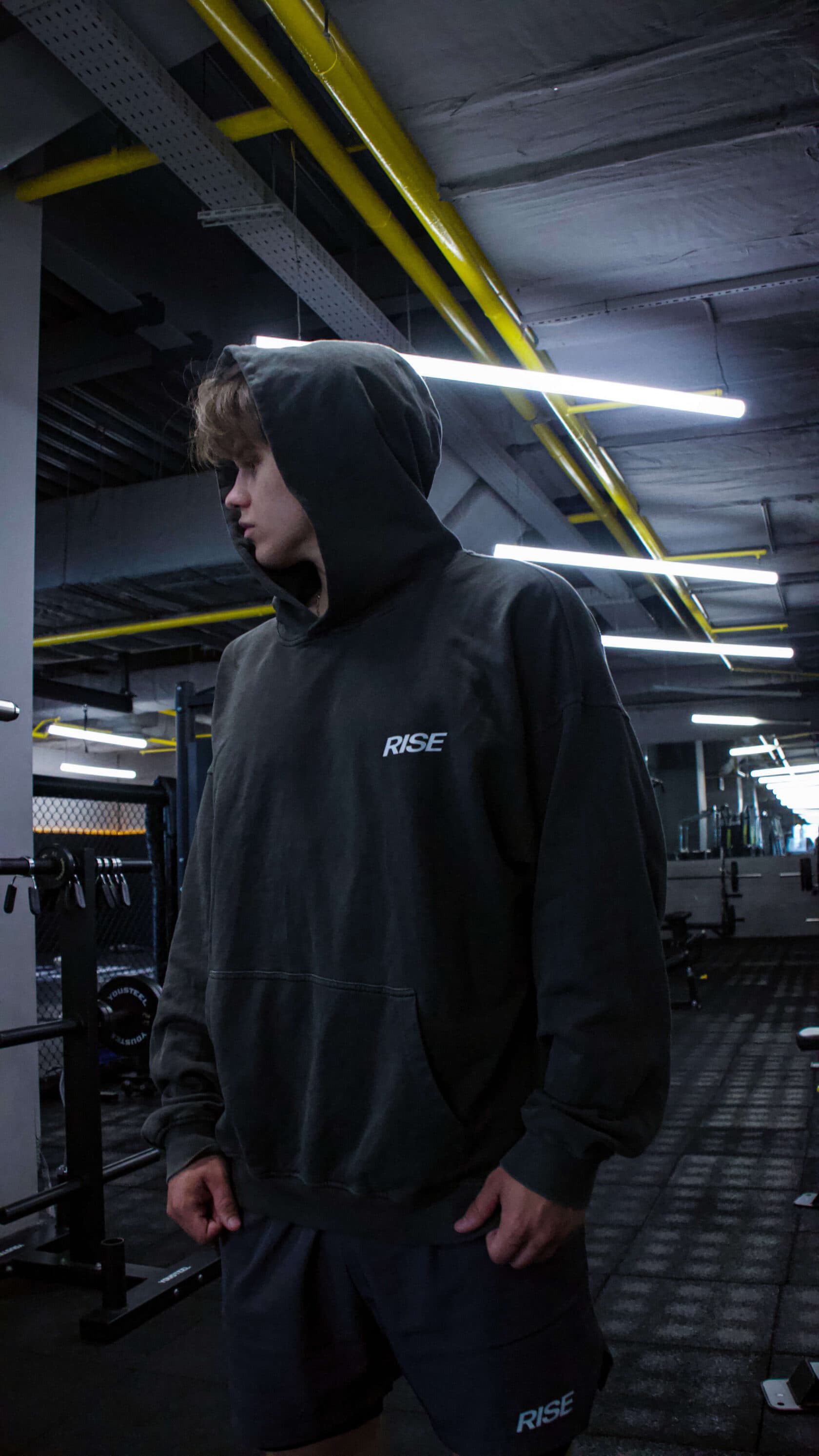VITON13 & RISE Hoodie, Deep graphite
