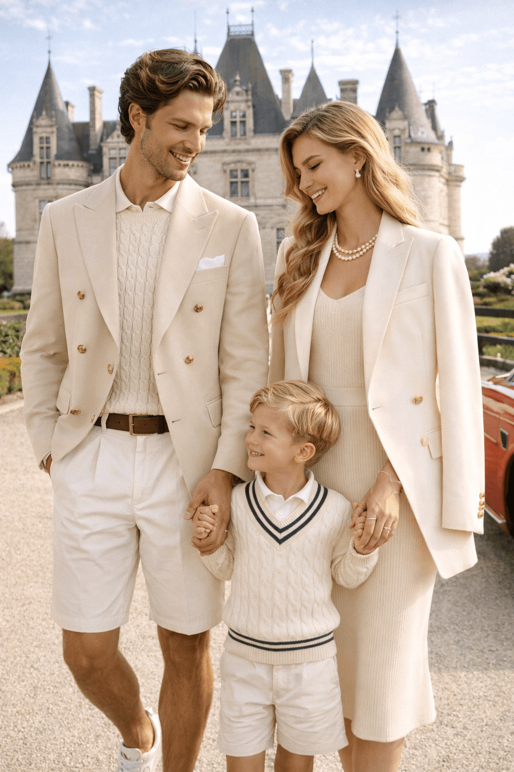 Soft fabric old money kids styling at VITON13