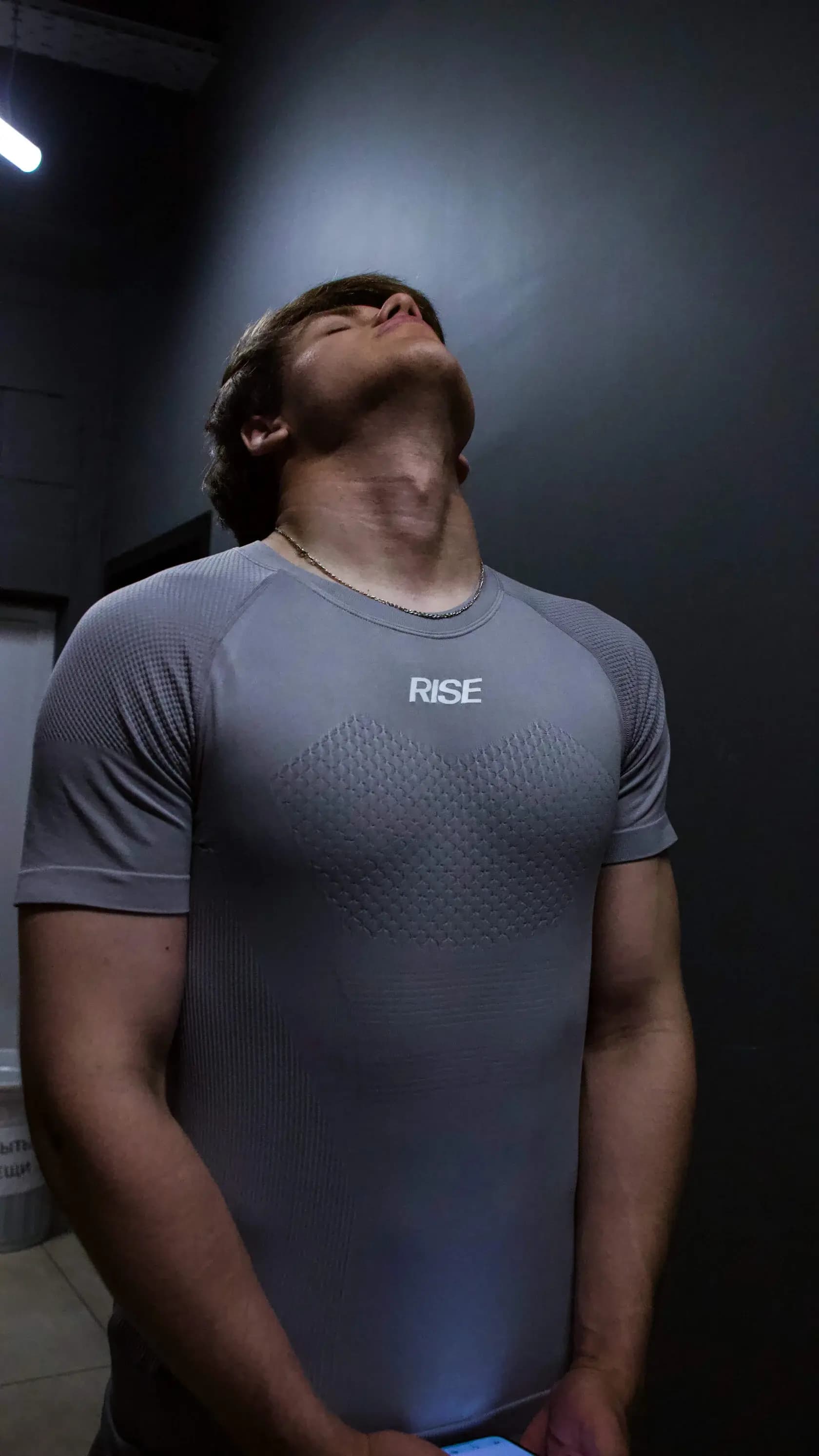 VITON13 & RISE Compression Tee, Training grey
