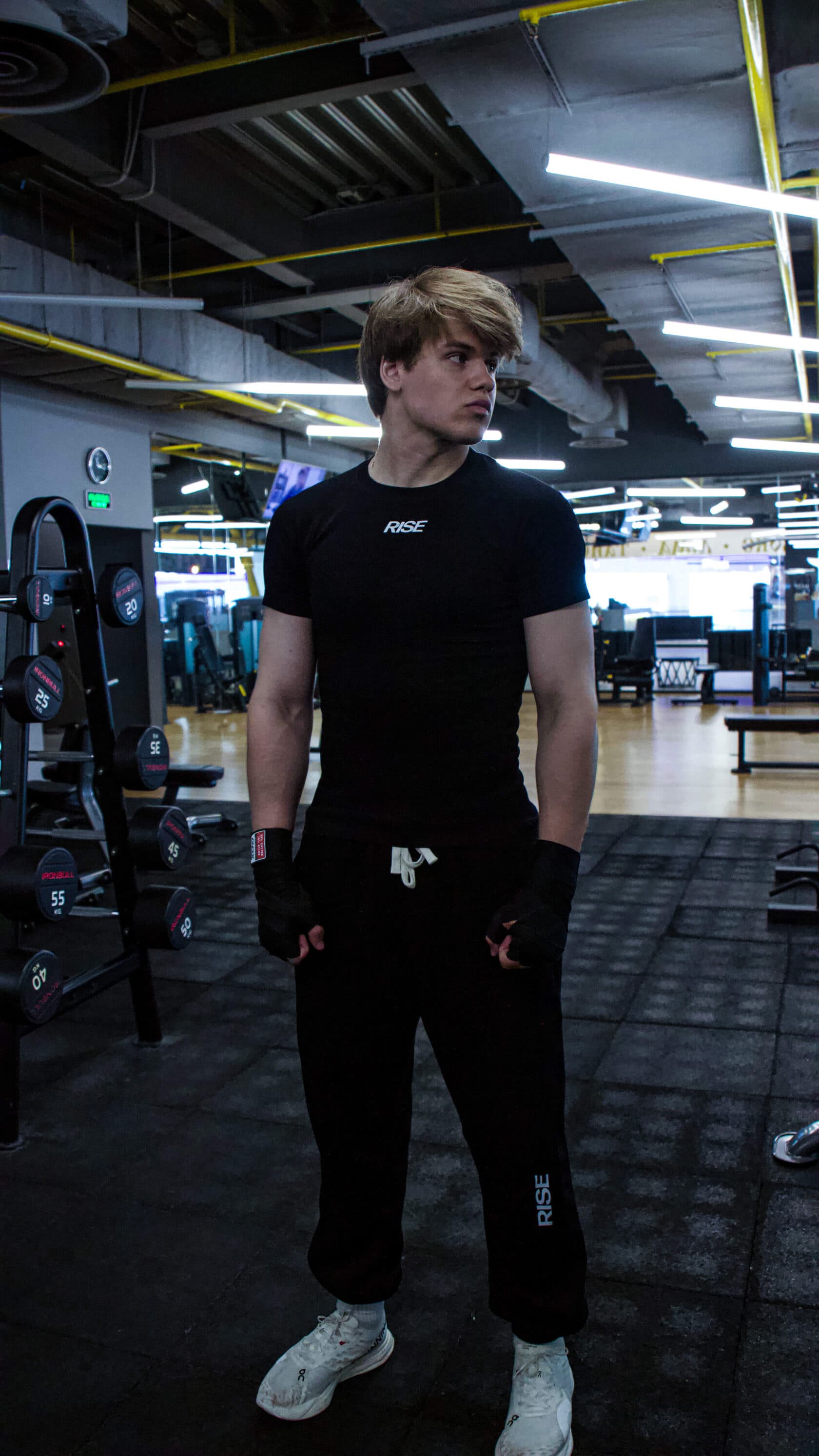 VITON13 & RISE Compression Tee, Black — view 2